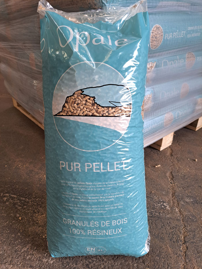 Palette (66 sacs) OPALE PELLET GRANULES BOIS (sac de 15 kgs) - Livrée